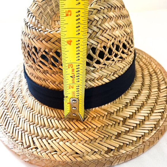 Panama Jack Safari Straw Hat 3" Big Brim 3-Pleat Ribbon Inner Elastic Sweatband - Picture 13 of 16
